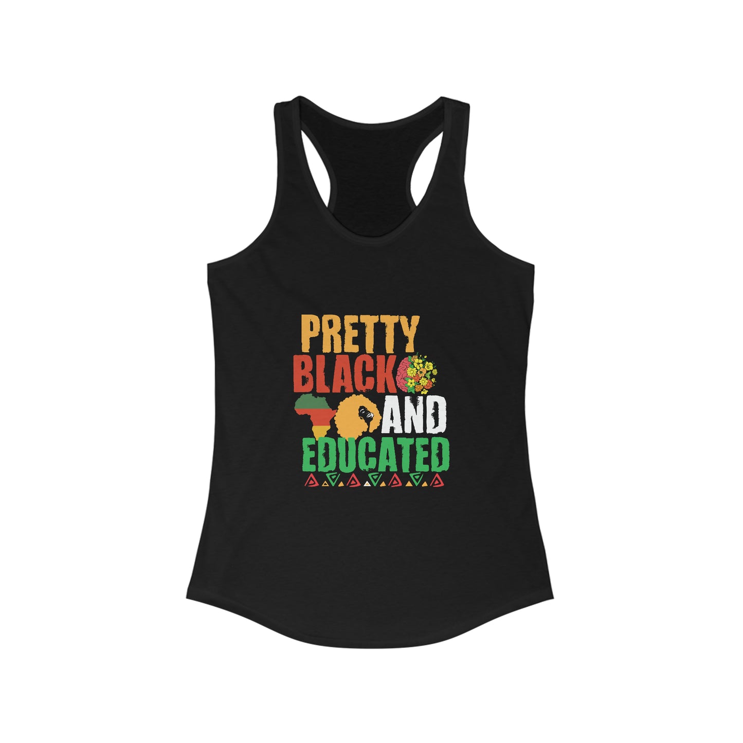 Pretty Black and Educated Racerback Tank