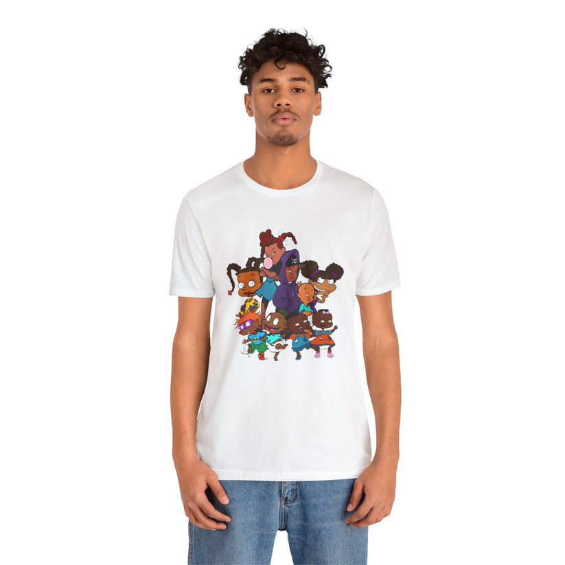 T shirt of Black Cartoon Characters