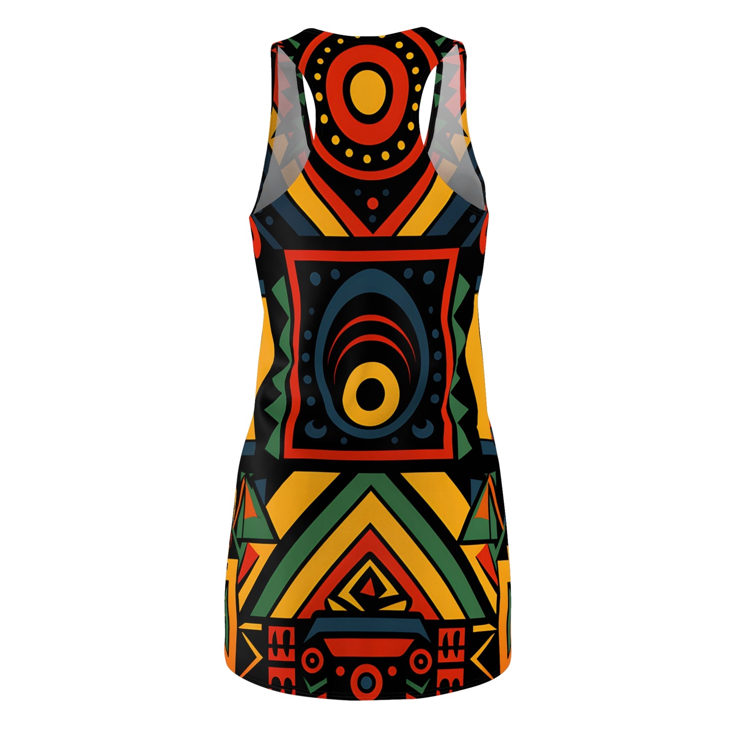 Kente Pattern Racerback Dress