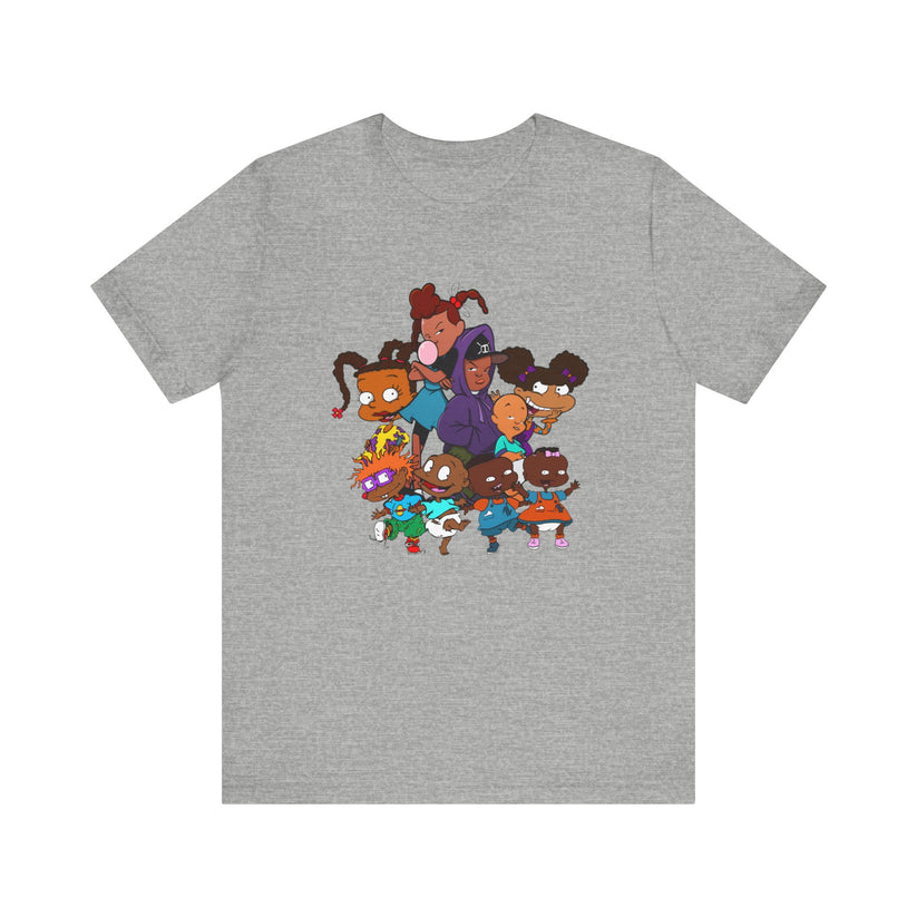 T shirt of Black Cartoon Characters