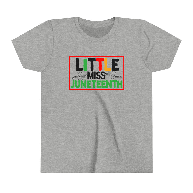 Little Miss Juneteenth Short Sleeve Tee - Supreme Deals