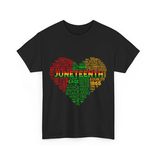 Heart Shape Juneteenth Shirt