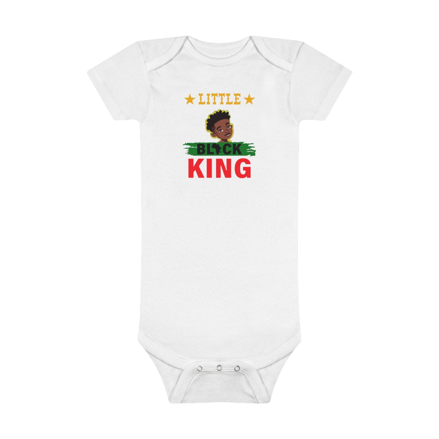 Little Black King Onesie