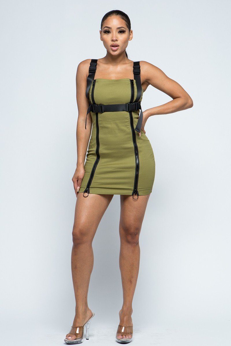 Stretchable Cotton Mini Dress - Supreme Deals