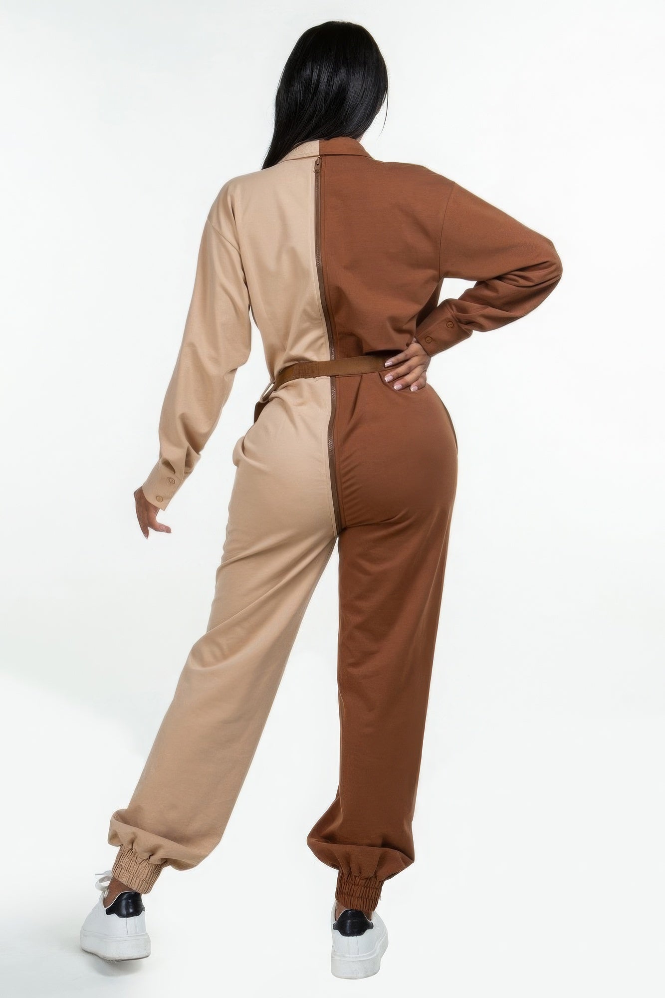 Long Sleeve Oversized Cozy Shirt Jumpsuit - Supreme Deals