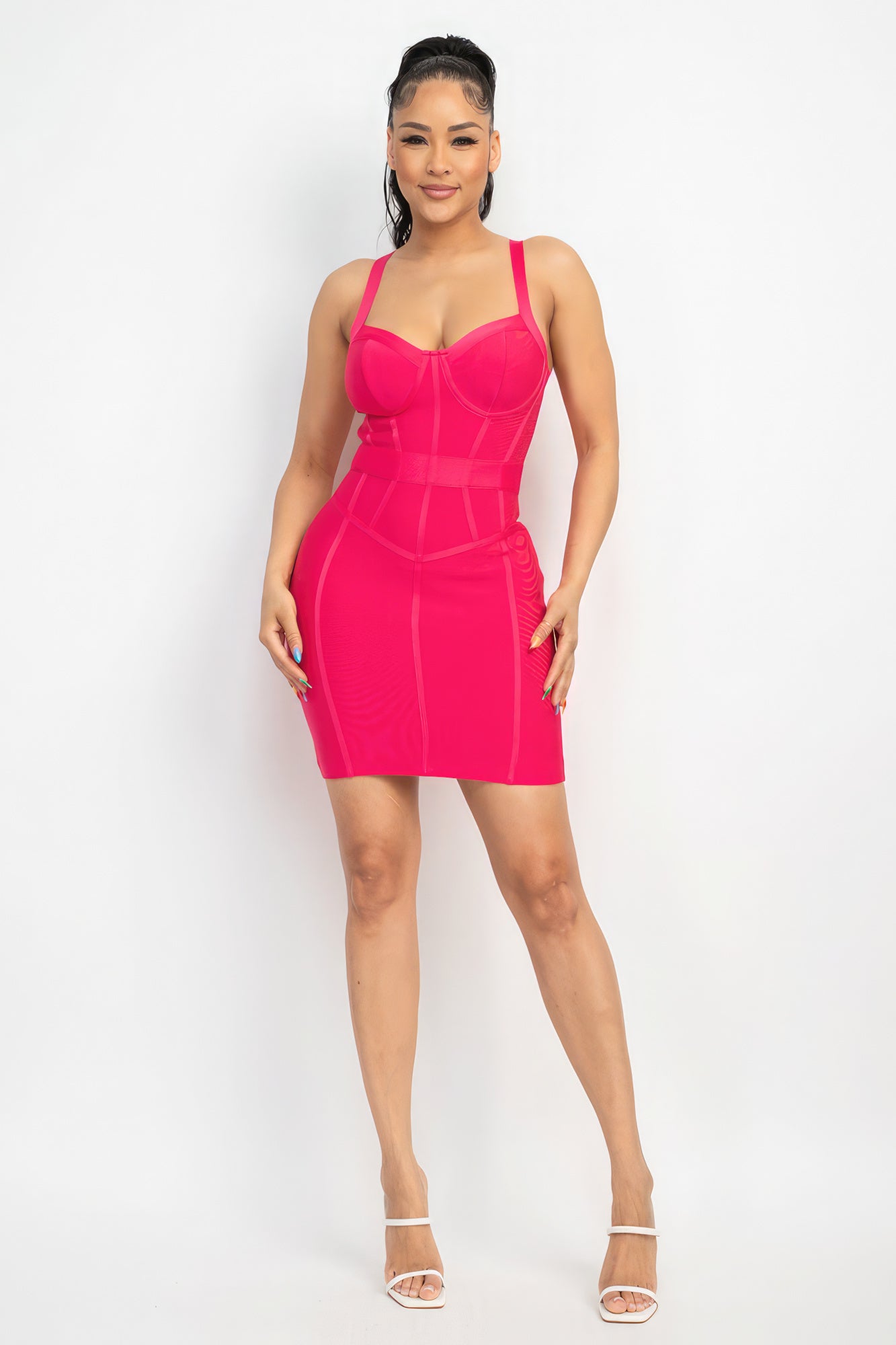 Sweetheart Wide Strap Bandage Dress - Supreme Deals