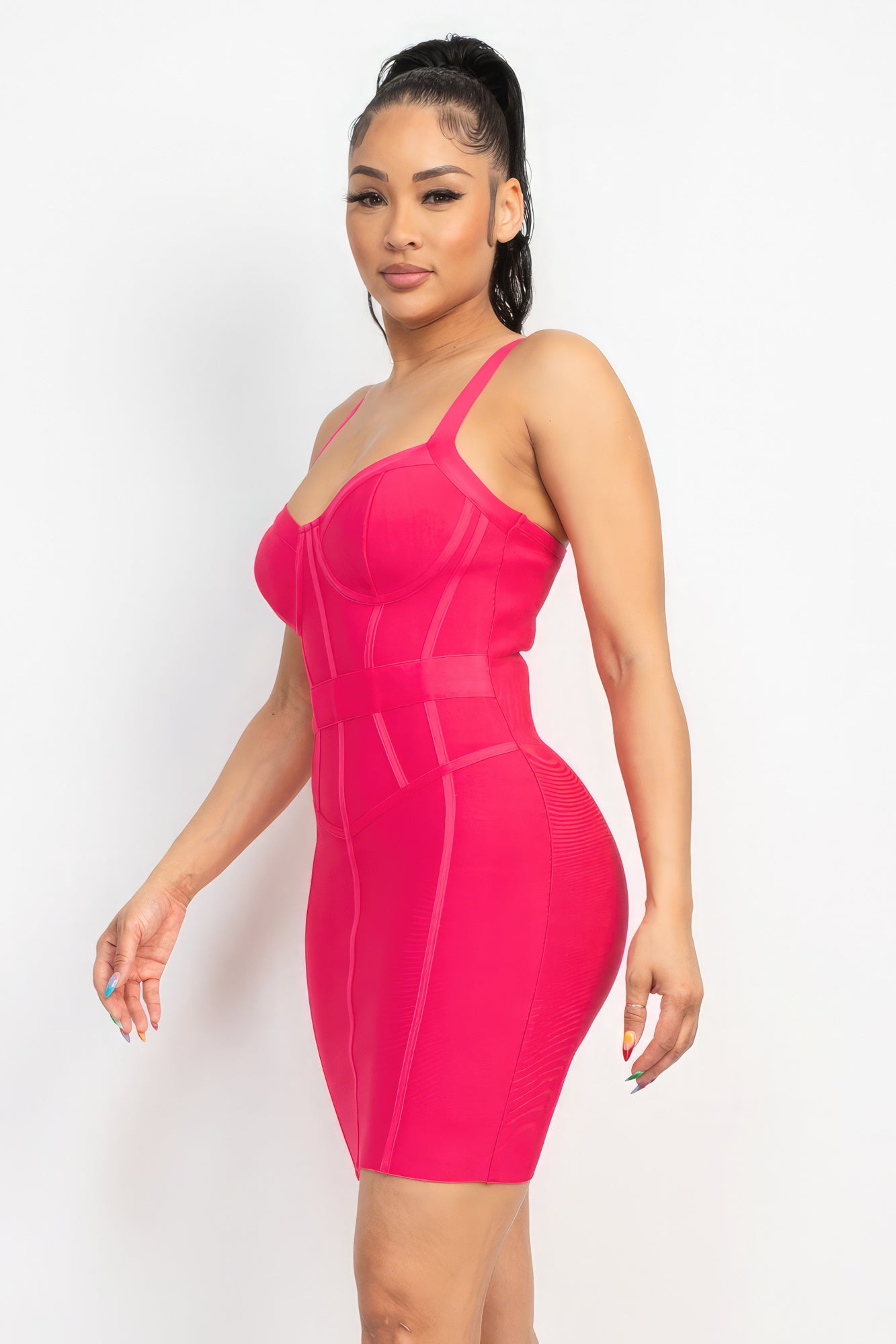 Sweetheart Wide Strap Bandage Dress - Supreme Deals