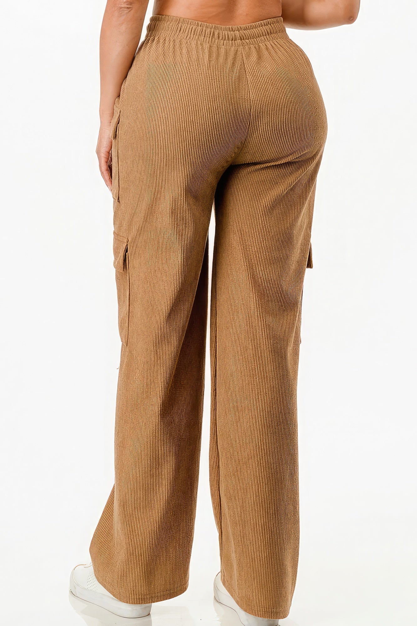 Solid Corduroy Cargo Pants - Supreme Deals